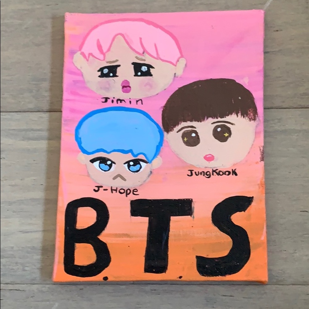 Homemade BTS painting